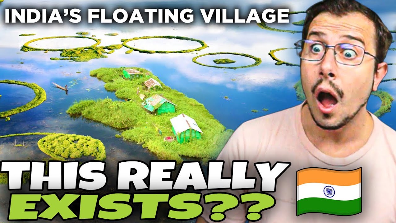 🌊 Life on Loktak Lake | Reaction to India’s Floating Village 🇮🇳