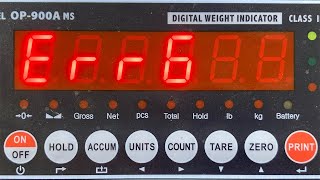OP 900 Err6 / Calibration