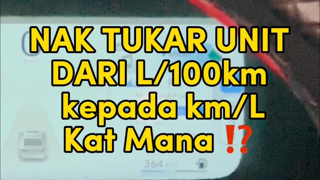 PROTON S70 | Kat Mane Kita Nak Tukar Unit Pada Meter Display Ni?? - YouTube