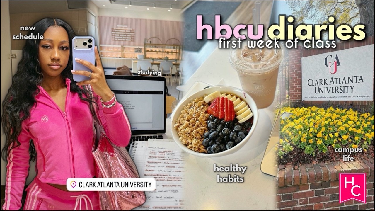 HBCU Diaries 💌 | first week of spring semester at clark atlanta, morning routine, new classes & more