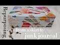 from old skirt to a beautiful journal cover #junkjournal #Repurposing #thecraftroom