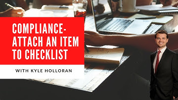 How to Attach Documents to The Compliance Checklist