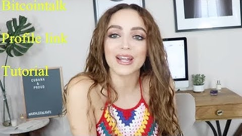 Bitcointalk forum tutorial: How to use profile link and profile id -income online all