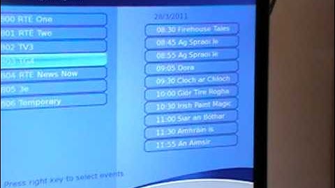 Xoro 8010 Digital TV Receiver - EPG & Info