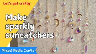 How to make sparkly crystal suncatchers