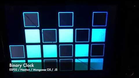 Binary clock -  https://github.com/aschuma/esp32_nextion_js_binary_clock