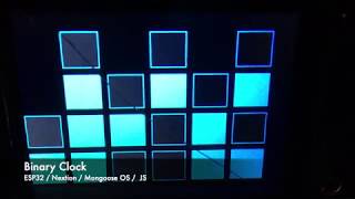 Binary clock -  https://github.com/aschuma/esp32_nextion_js_binary_clock screenshot 5