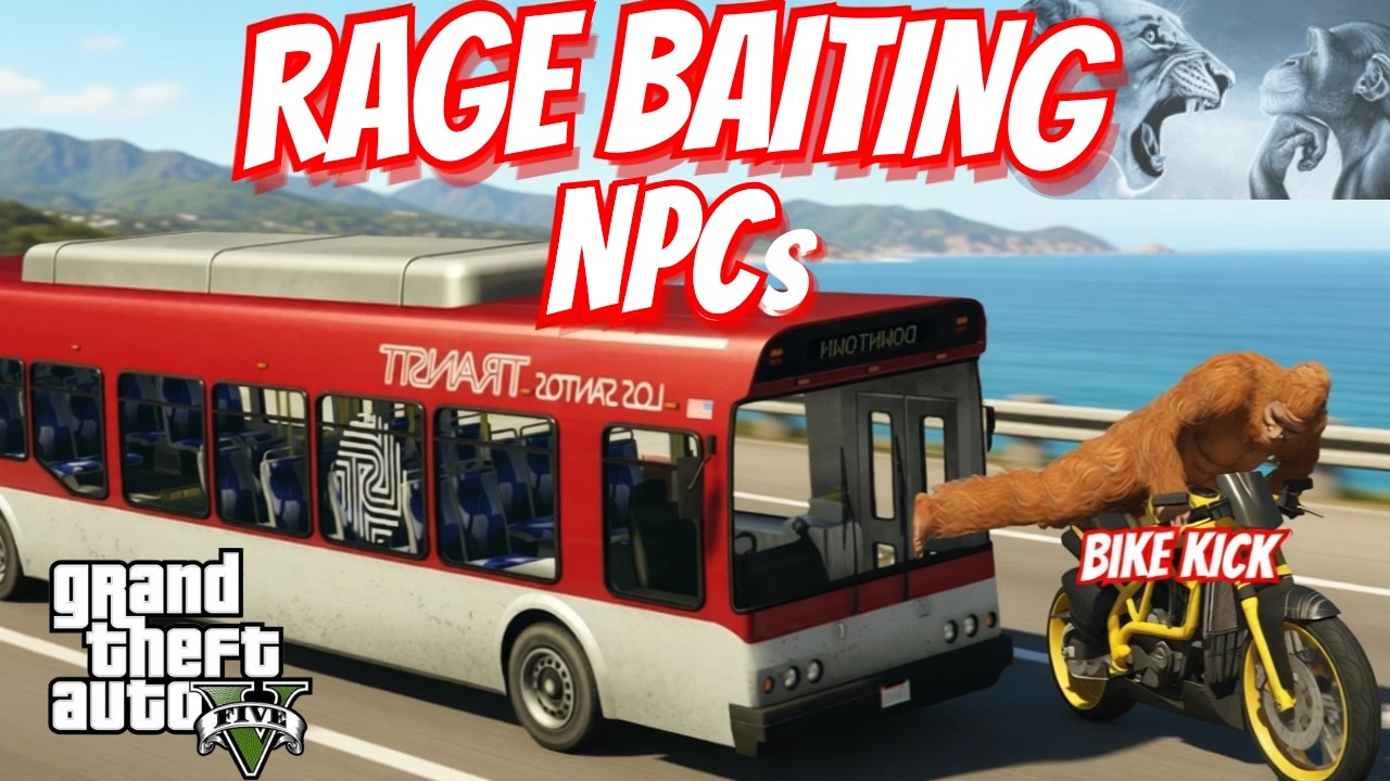 GTA 5: Thirteen Minutes of npc Rage Baiting