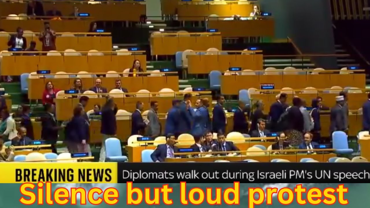 Netanyahu’s UN Speech Sparks Mass Walkout | Israel Gaza War Protest at UNGA