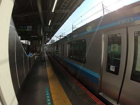 【相模線】橋本駅5番線折り返し各駅停車茅ケ崎行きE131系500番台発車