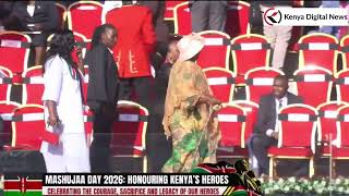 Watch President Ruto's mother arriving in Kipchoge Keino Stadium for Mashujaa Day celebrations