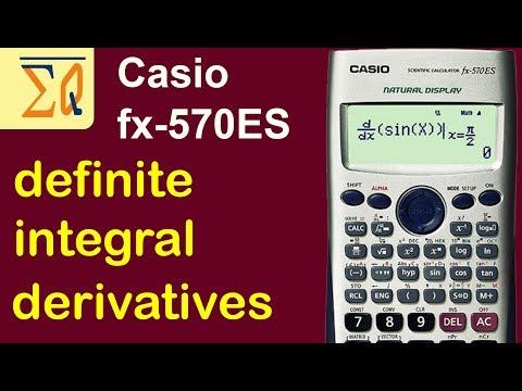 Casio FX-570ES FX-115es Derivatives and Integral calculation