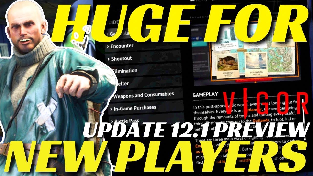 THIS IS HUGE FOR NEW PLAYERS! | VIGOR UPDATE 12.1 PREVIEW