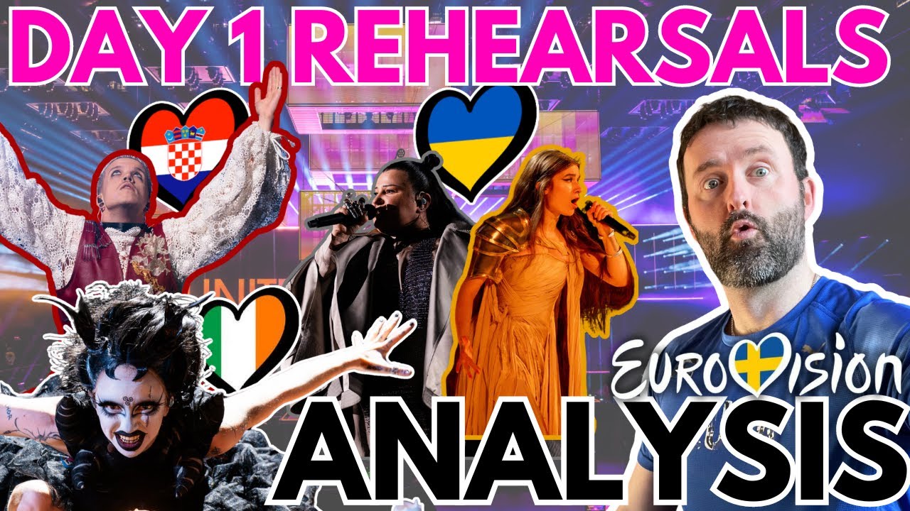 🔍 Eurovision Rehearsals Day 1 ANALYSIS | Eurovision 2024 - YouTube