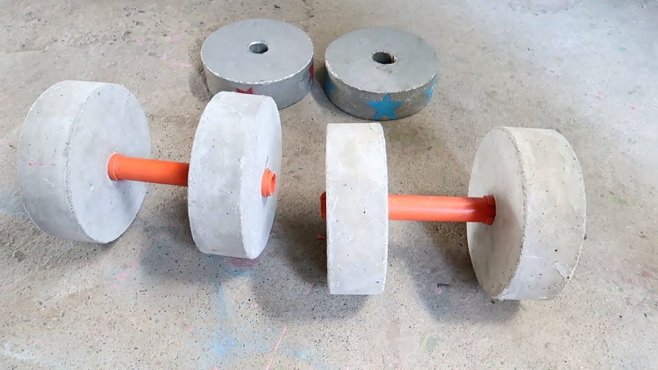 DIY Concrete Weights, DPLATE Weight Molds, 10 Pound Concrete