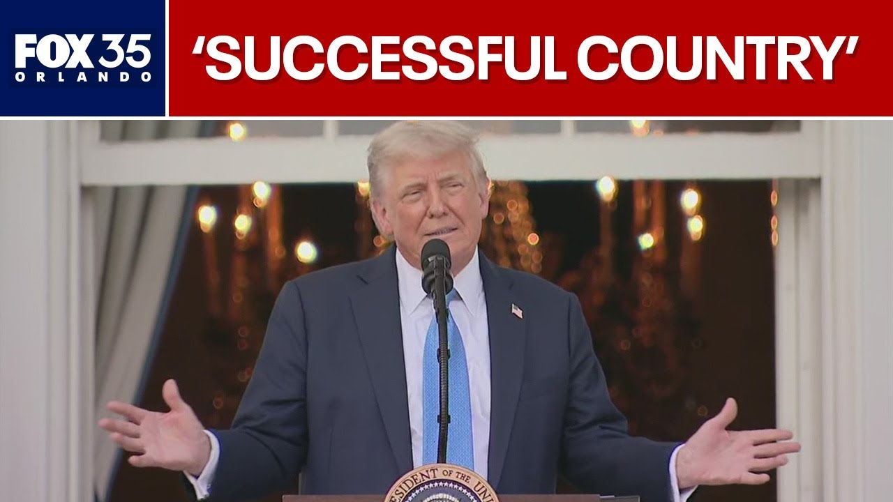 President Trump speaks on immigration, tariffs, achievements