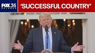 President Trump speaks on immigration, tariffs, achievements