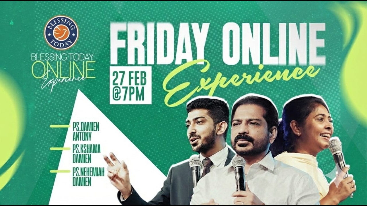 Friday Service | Blessing Today Online Experience | Br. Damien Antony & Family | 27 Feb 2026