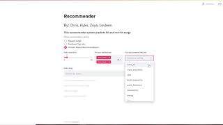 AI Music Recommendation Demo