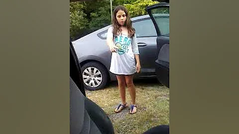 Little sister dancing