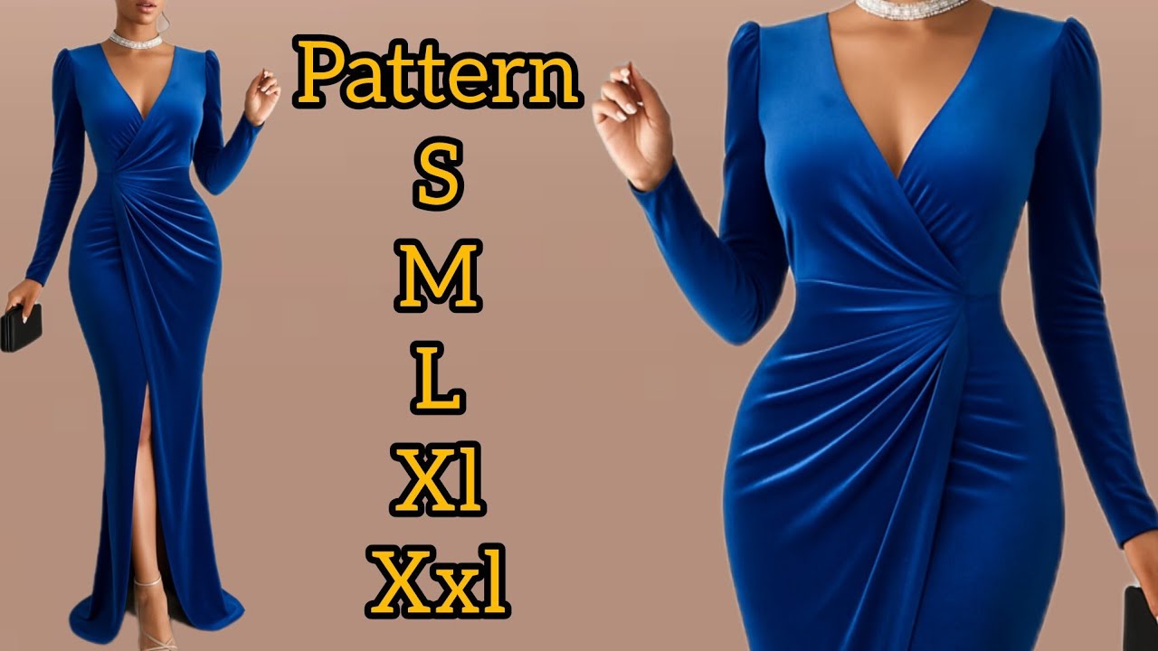 “I Tried Drafting This Viral Elegant Dress Pattern… and You Won’t Believe the Result!”