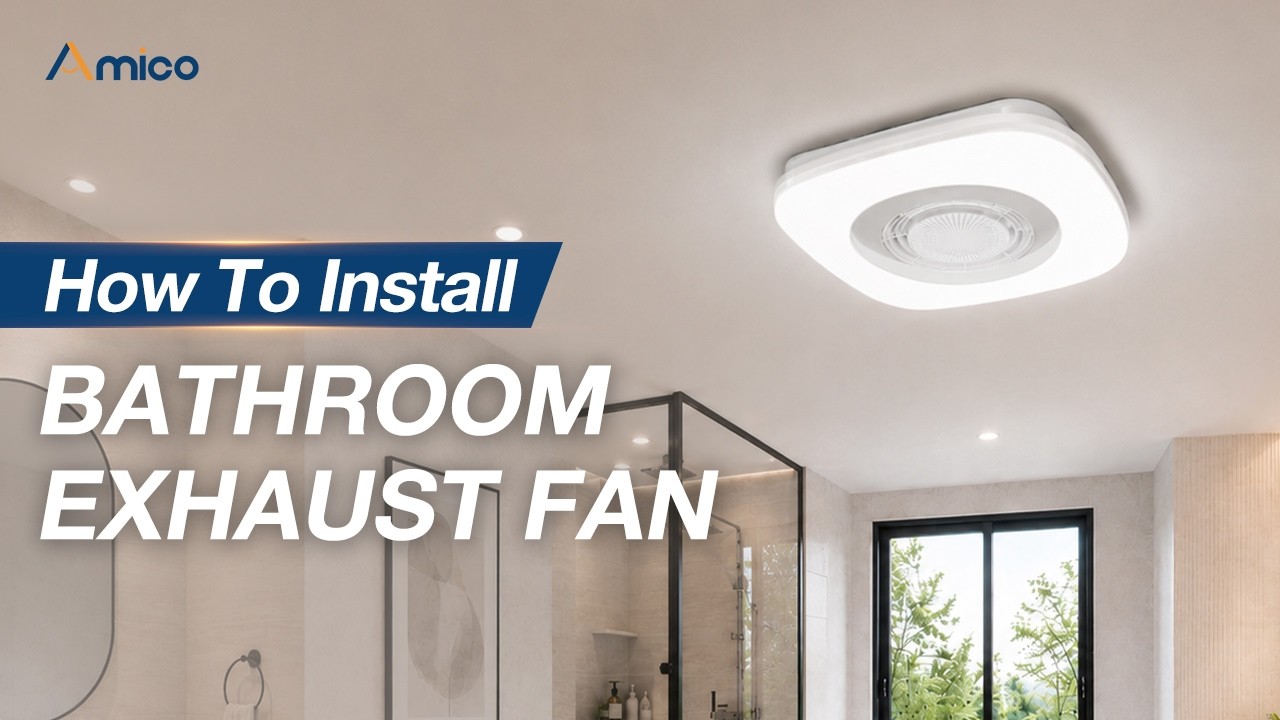 110 CFM Bathroom Exhaust Fan with Bluetooth Speaker & RGB Light