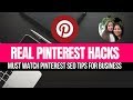 Pinterest Hacks|MUST WATCH Pinterest SEO Tips For Business