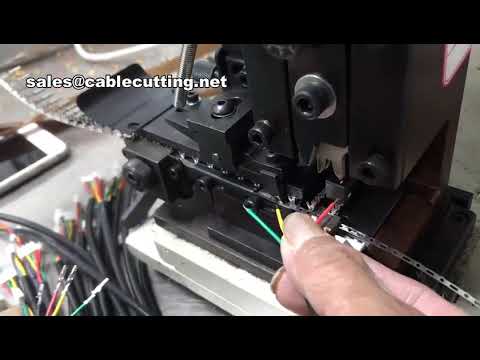 Semi-Automatic Wire Stripping and Terminal Crimping Machine for Cable Connectors