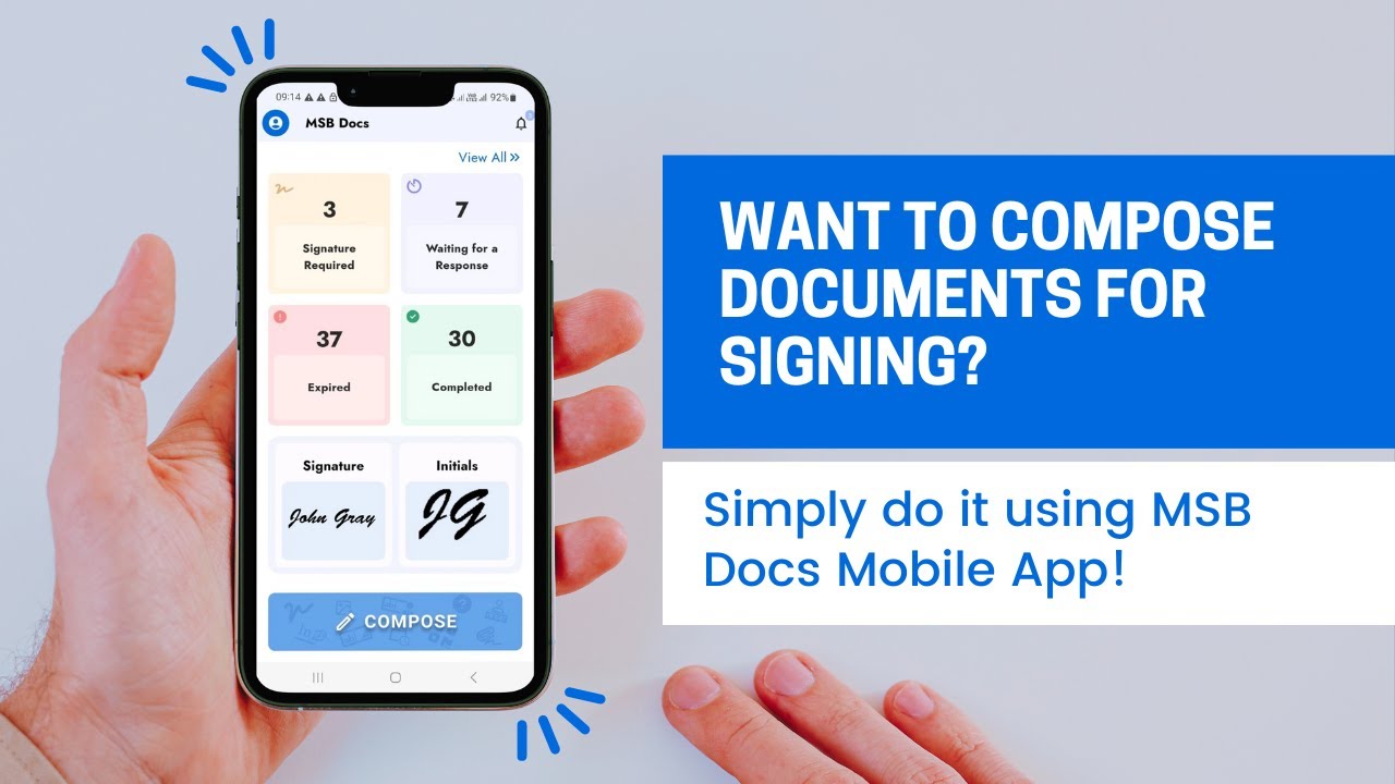 Composing Documents in MSB Docs Made Easy via Mobile App - YouTube