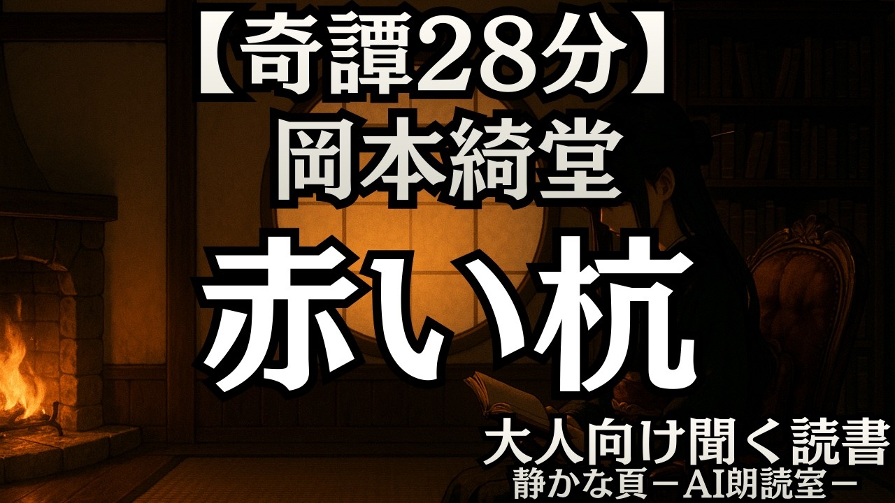 【奇譚】岡本綺堂 赤い杭｜AI朗読 大人向け聞く読書 女性ボイス 寝落ち 焚火音ASMR