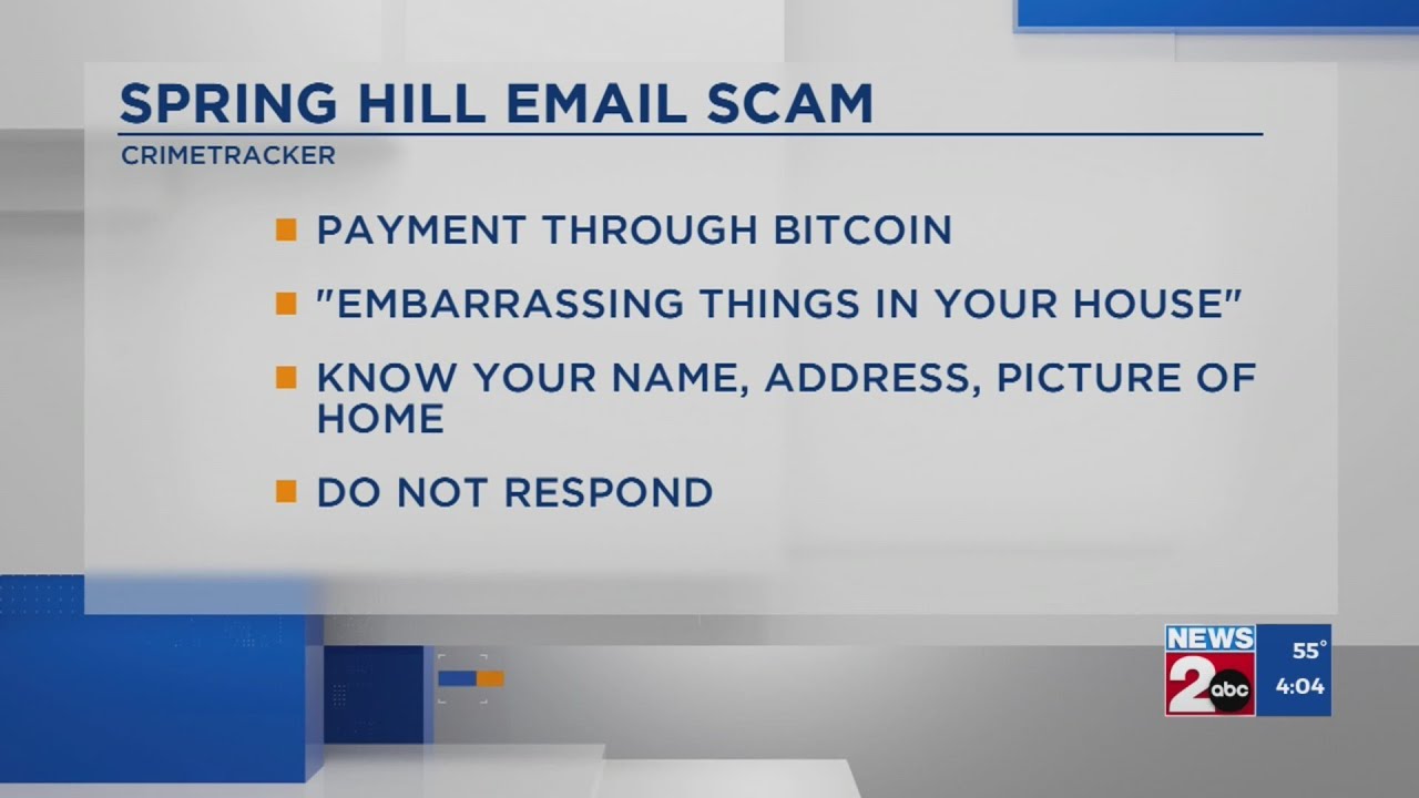 Spring Hill police warn of email scam