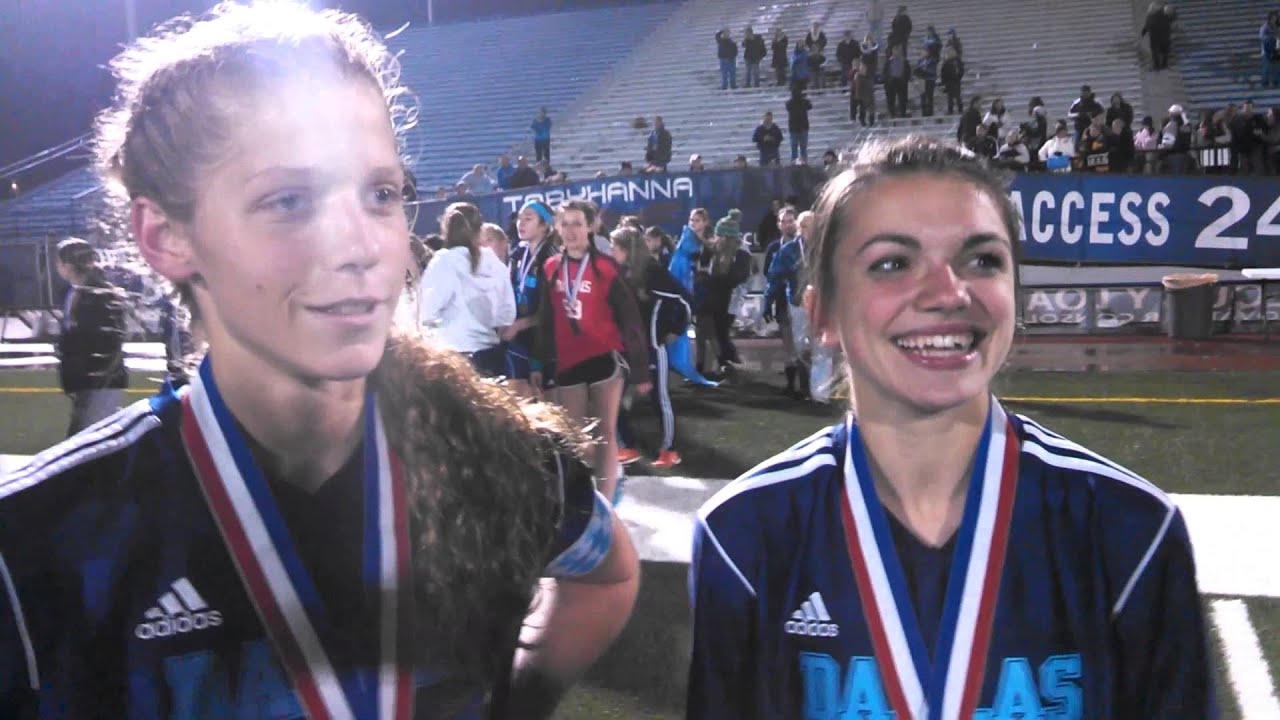 Talia Szatkowski, Ruby Mattson after D2 title - YouTube