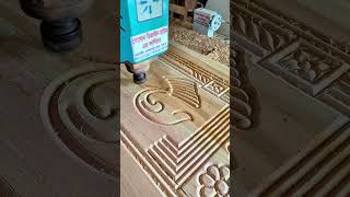Amazing CNC Wood Door Design | Luxury Wooden Door Carving Process | High Detail Machine Work #short