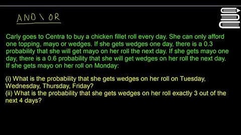 Leaving Cert Maths - Probability 6 - AND/OR Problems 2