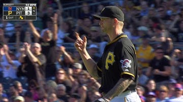 NYM@PIT: Burnett gets double-play ball to end frame