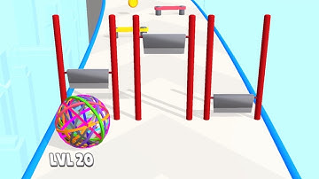 BEST MAX SCORE in Rubberball Runner Gameplay Android,ios (Levels 17-19)