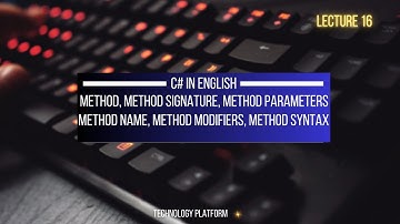 what is methods in c# | method signature | methods and parameters in c# | static method | Part A