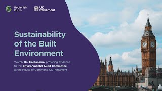 Sustainability of the Built Environment