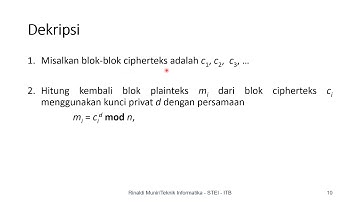 Kripto 23: Algoritma RSA