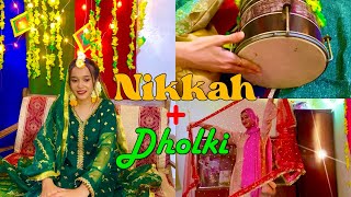 Nikkah+Dholki Ceremony Of My Friend🌺||Enjoy Alot❤️✨#dholki #nikkah #wedding