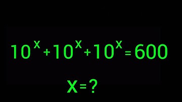 A Nice logarithm Exponent Math Simplification | Find X