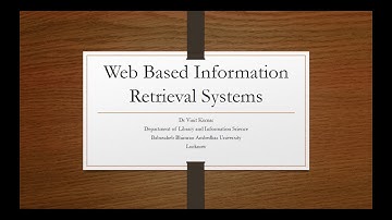 Web Based Information Retrieval Systems