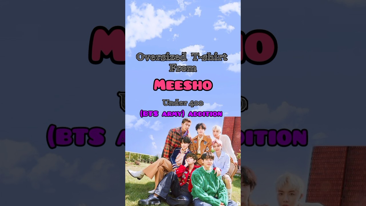 BTS army 💜 t-shirt from meesho 💕