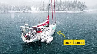 Riding Out a Snowstorm in our Cozy Sailboat in Alaska! by Alluring Arctic Sailing 479,621 views 3 months ago 20 minutes