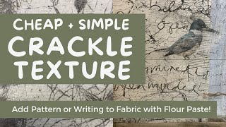 HOW TO MAKE EASY CRACKLE TEXTURE FOR YOUR ART - A Step-By-Step Guide - DIY  with this Simple Trick 