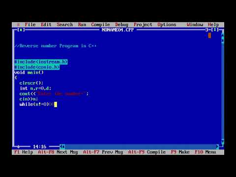 c++ program to reverse a number| c++ program to reverse a number using while loop