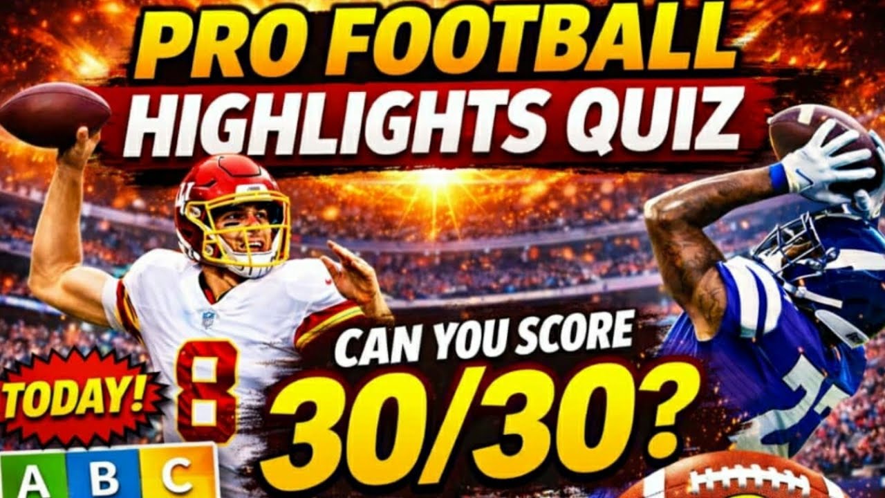 NFL Highlights Quiz 🏈 | 30 Questions That Beat 99% Fans