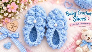 Wow look at these viral  3–6 Months Crochet Baby Booties | Easy & Cute Crochet Baby Shoes Tutorial/ screenshot 2