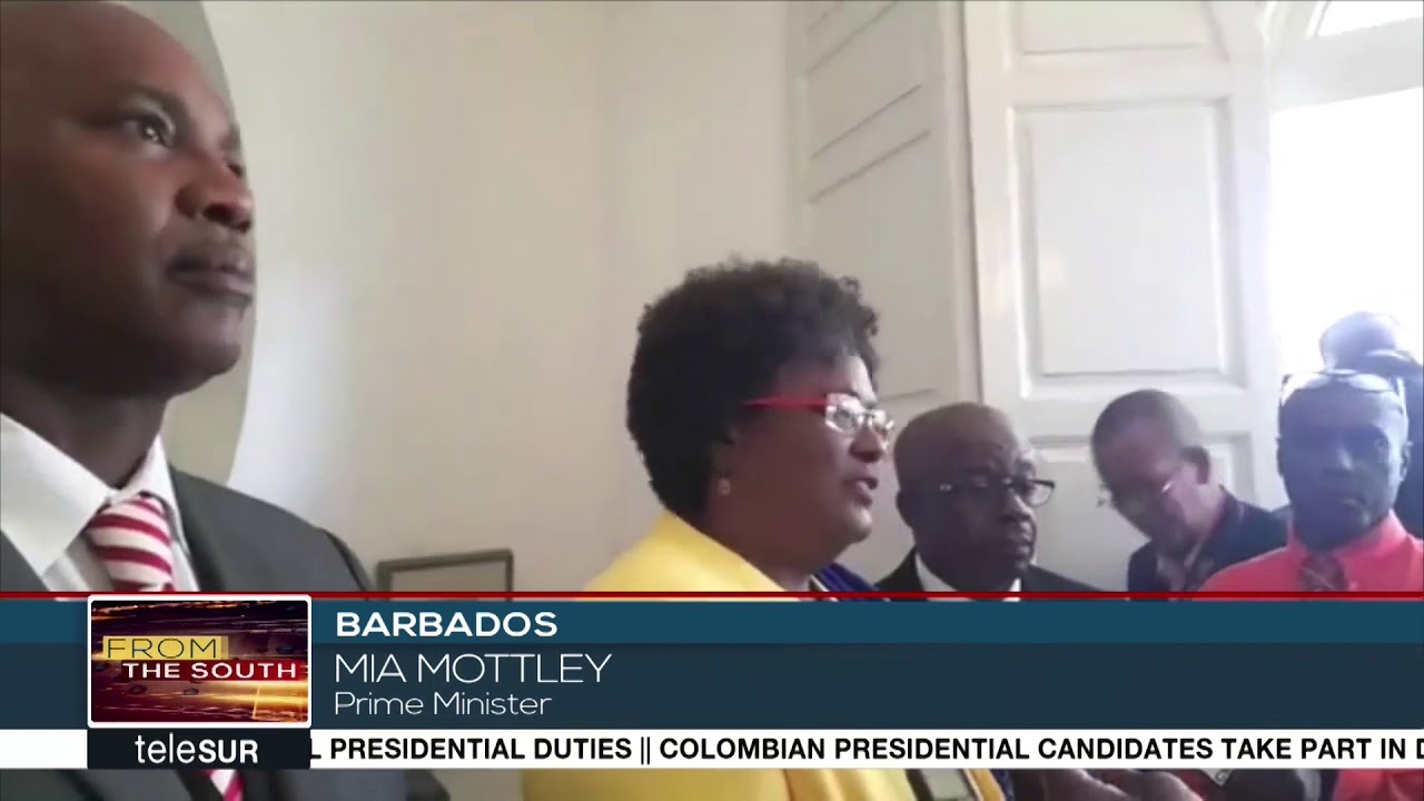 Barbados New PM Sworn In - YouTube