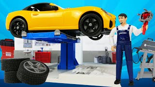 Voiture cassée dans le garage. Réparation du jouet pour garçons. Vidéos en français. screenshot 5